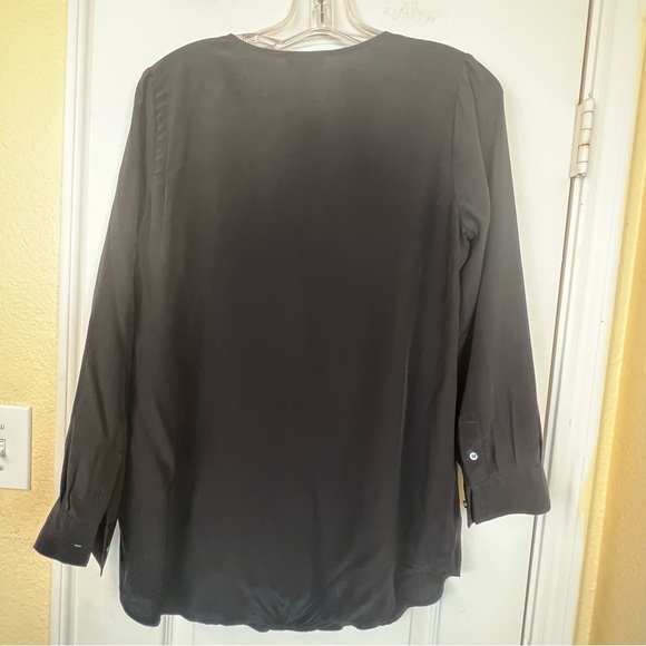 Joie Black Silk Marlo Blouse Size XS - Picture 3 of 9